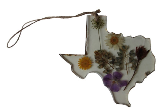 Texas Shaped Resin Ornament